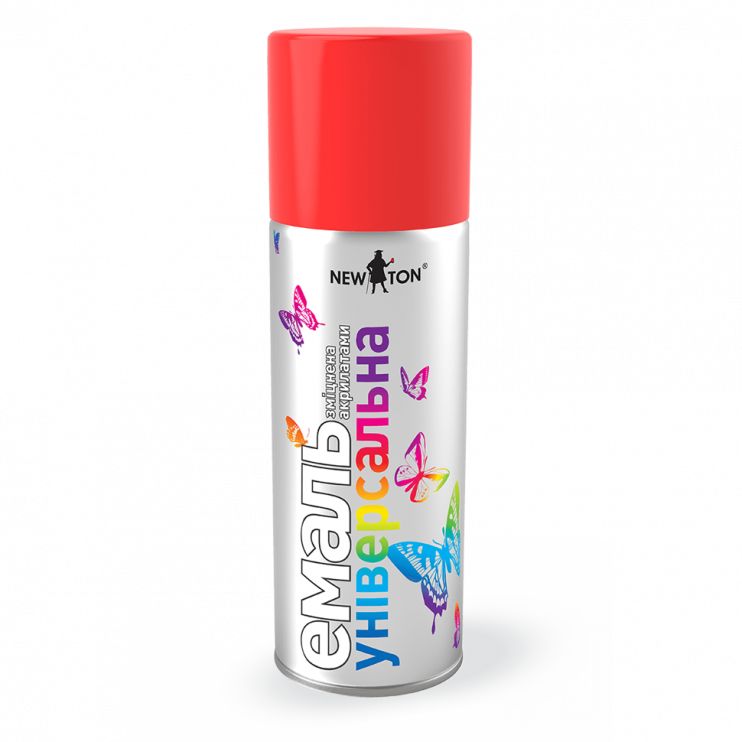 Эмаль универсальная в аэрозоле NewTon черная глянцевая RAL9005 (400 мл) Киев в Киеве - Новаторстрой - фото 1