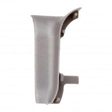 Кут внутрішній для плінтуса TIS срібло з коекструзією (ПЛГВК-0070)