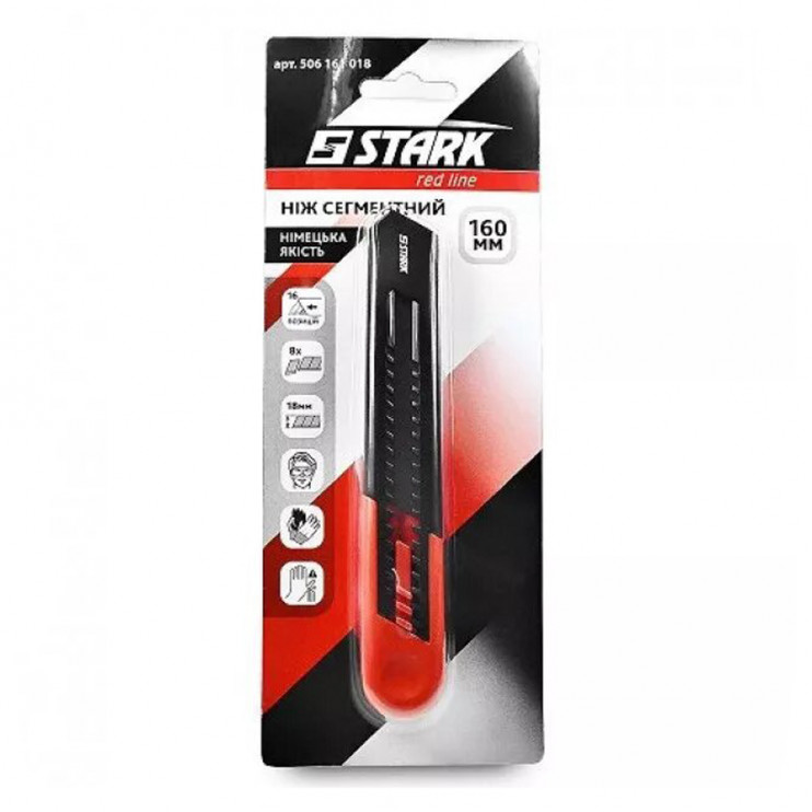 Нож сегментный Stark пластиковый 18x160 мм Киев в Киеве - Новаторстрой - фото 4