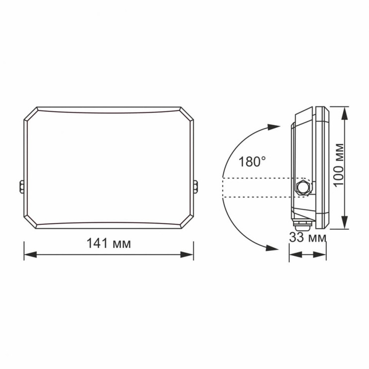 Прожектор LED VIDEX F3 30W 5000K 2850Lm - Новаторбуд - фото 6