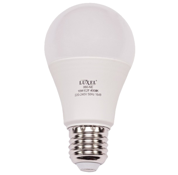 Лампа світлодіодна Luxel LED А60 E27 4000K 10W (060-NЕ) - Новаторбуд - фото 1
