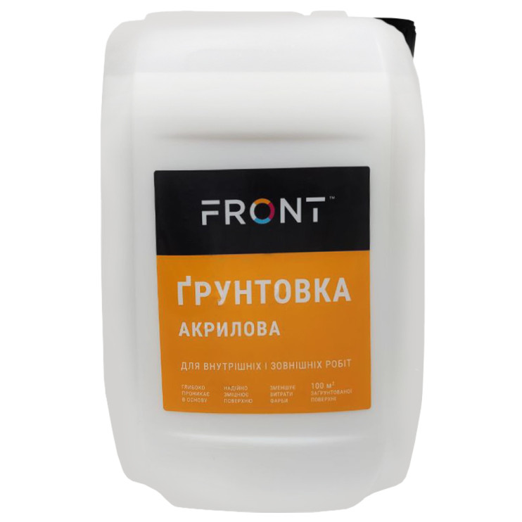 Канистра акриловой водоэмульсионной грунтовки FRONT (10 кг) - Новаторстрой - фото 1