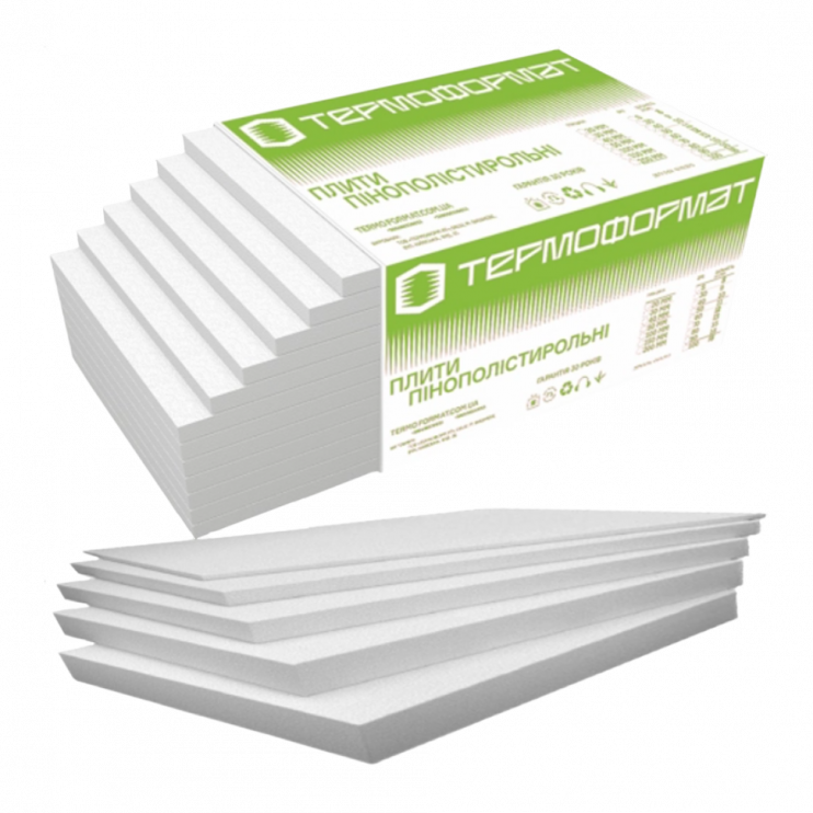Пенопласт Термоформат EPS 30 1000x500x200 (9 кг/м3) - Новаторстрой - фото 1