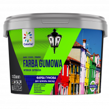 Краска резиновая для крыш, цоколя, фасадов Colorina RAL8017 коричневая (12 кг)