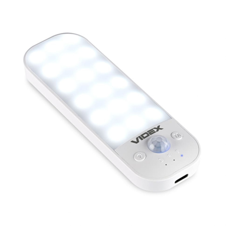 Світильник акумуляторний з датчиком руху LED VIDEX (VL-NL014W-S) - Новаторбуд - фото 7