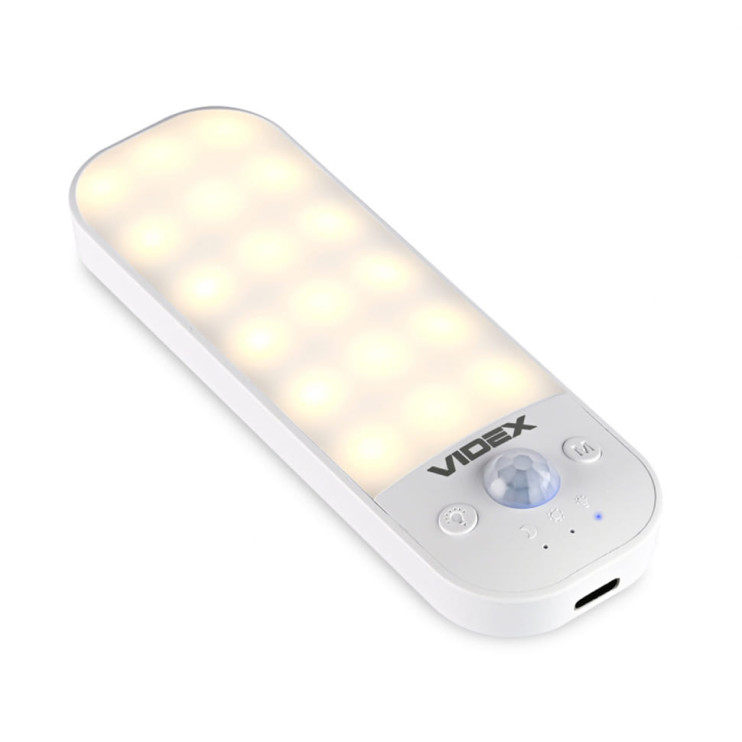 Світильник акумуляторний з датчиком руху LED VIDEX (VL-NL014W-S) - Новаторбуд - фото 9