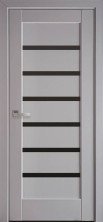 Двері: Линнея (900 мм) Grey New BLK ПВХ Делюкс