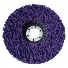 Круг зачистный из нетканого абразива (коралл) УкрАбразив TITAN T27 P46 125x22,23 мм hard