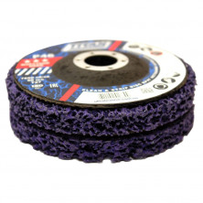 Круг зачистный из нетканого абразива (коралл) УкрАбразив TITAN T27 P46 125x22,23 мм hard