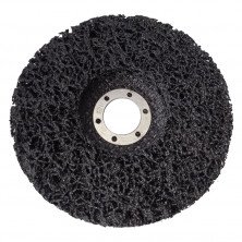 Круг зачистный из нетканого абразива (коралл) УкрАбразив TITAN T27 P46 125x22,23 мм soft