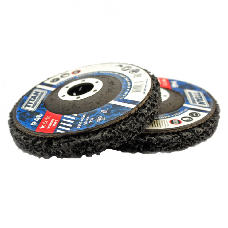 Коло зачистне з нетканого абразиву (корал) УкрАбразив TITAN T27 P46 125x22,23 мм soft Київ у Києві - Новаторбуд - фото 2