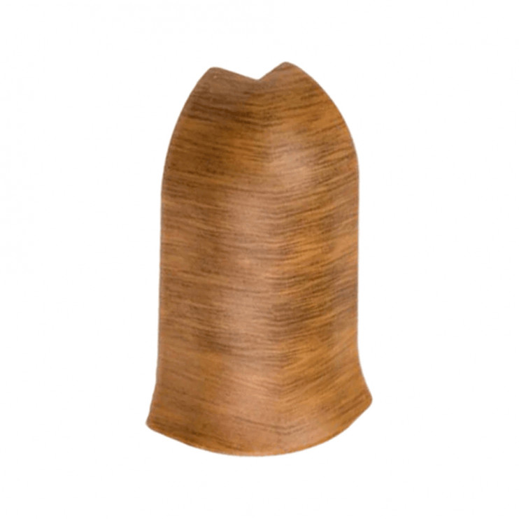 Кут зовнішній для плінтуса TIS дуб морган з коекструзією (ПЛГНК-0026) - Новаторбуд - фото 1