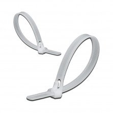 Кабельные стяжки Sokol белые 3x100 мм (100 шт)