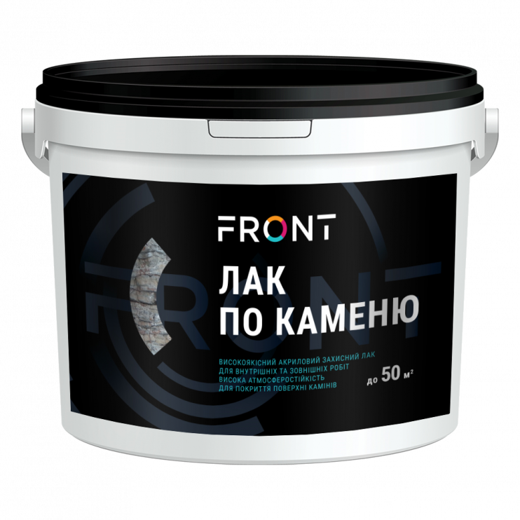 Лак по каменю глянець FRONT (1 кг) - Новаторбуд - фото 1