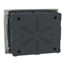 Щит монтажный Schneider Electric Easy9 EU, врезной, 1 ряд 8 модулей, дымчатая дверь