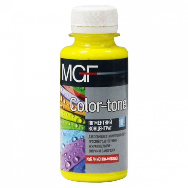 Пигментный концентрат MGF Color-Tone №06 лимонно-желтый 100 мл - Новаторстрой - фото 1