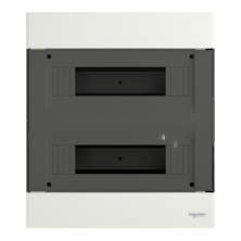 Щит монтажний Schneider Electric Easy9 EU, врізний, 2 ряди по 12 модулів, димчасті двері