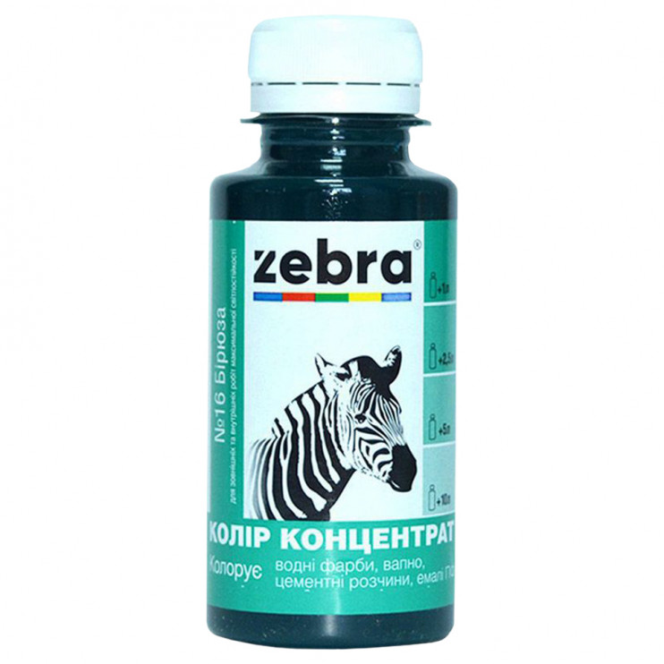 Колір-концентрат Zebra бірюза №616 (100 мл) Київ у Києві - Новаторбуд - фото 1