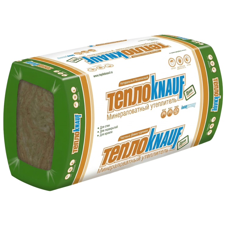 Мінеральна вата ТеплоKNAUF TS037 50x610x1230 (12 м2) - Новаторбуд - фото 3