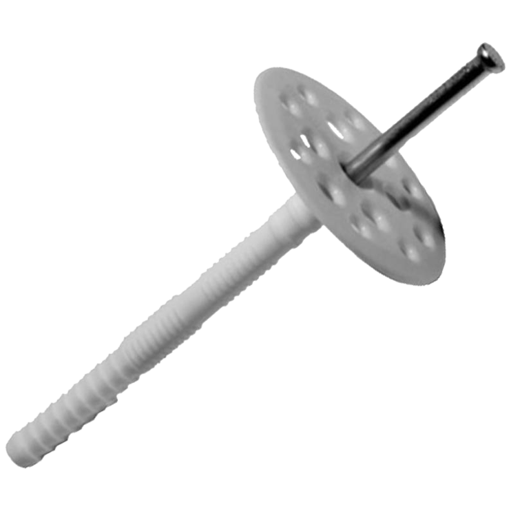 Дюбель для ізоляції з металевим стрижнем та термоголовкою 10x220 мм (50 шт) - Новаторбуд - фото 1