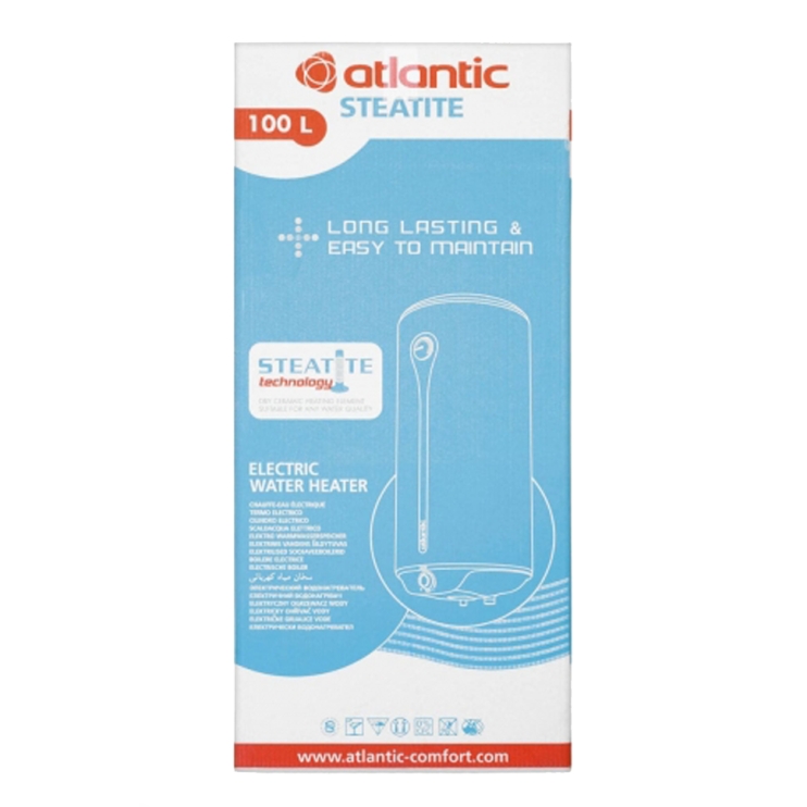 Водонагрівач побутовий електричний Atlantic Ego Steatite 100 VM 100 D400S-1-BC (1200W) Київ у Києві - Новаторбуд - фото 6