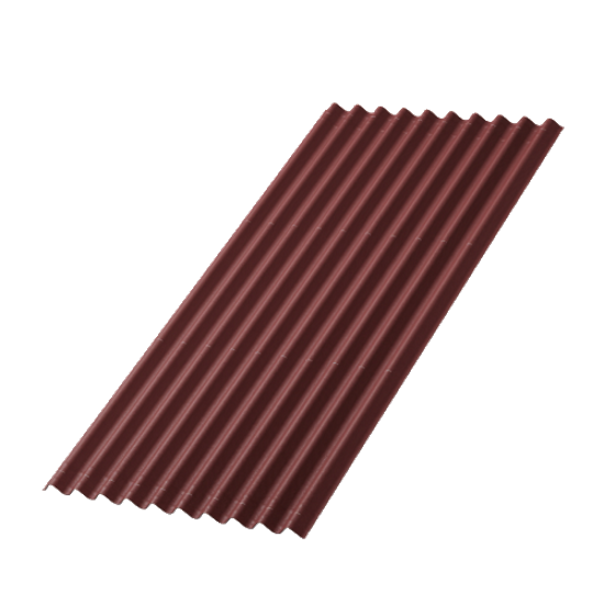 Ондулин красный 2,00x0,95 (лист) - Новаторстрой - фото 1