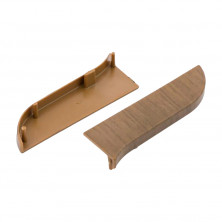 Заглушка левая для плинтуса TIS орех ПЛГЗК-0040