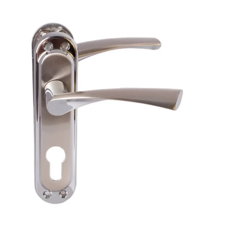 Ручка дверная CORONA STL kYale62 mm SN/СР - Новаторстрой - фото 1