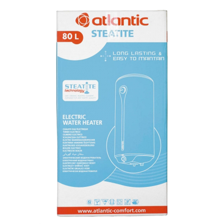 Водонагрівач побутовий електричний Atlantic Ego Steatite 80 VM 080 D400S-1-BC (1200W) Київ у Києві - Новаторбуд - фото 6