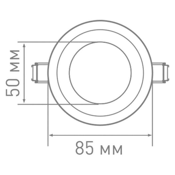 Світильник LED Maxus 8W 3000K (1-SDL-005-01) - Новаторбуд - фото 5