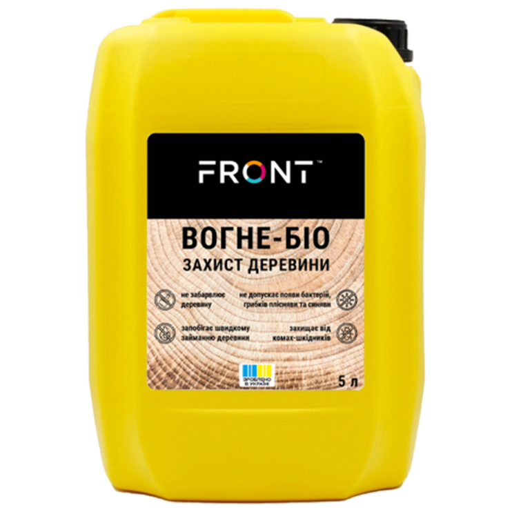 Вогне-біозахист для деревини FRONT (10 л) - Новаторбуд - фото 1