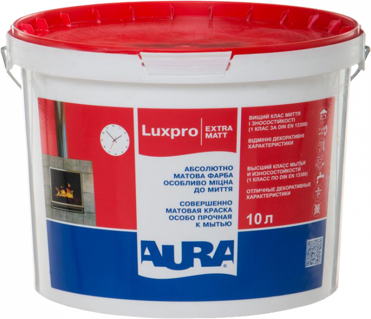 Краска акриловая Aura Luxpro ExtraMatt (10 л) - Новаторстрой - фото 1