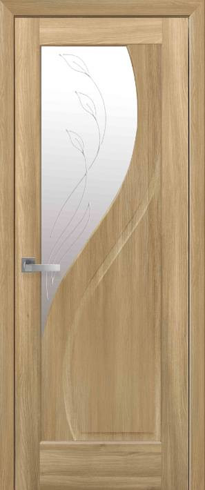 Двері: Прима (600 мм) дуб золотий +Gr2 ПВХ Делюкс - Новаторбуд - фото 1