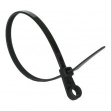 Кабельные стяжки с кольцом Sokol черные 3,6x150 мм (100 шт)