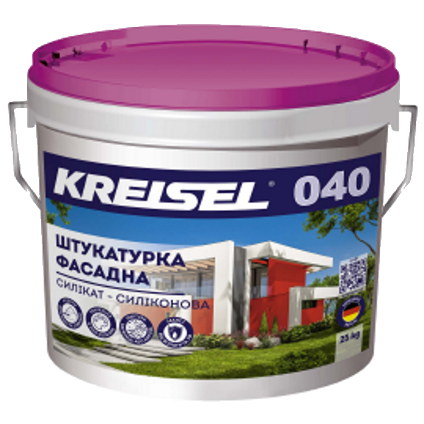Штукатурка силиконово-силикатная короед Kreisel Sisitynk 040 2мм прозрачная (25 кг) - Новаторстрой - фото 1