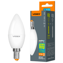 LED лампа VIDEX C37h 4.9W E14 4100K