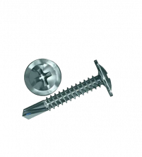 Саморез по металлу с прессшайбой и буром 4,2x16 мм (100 шт)