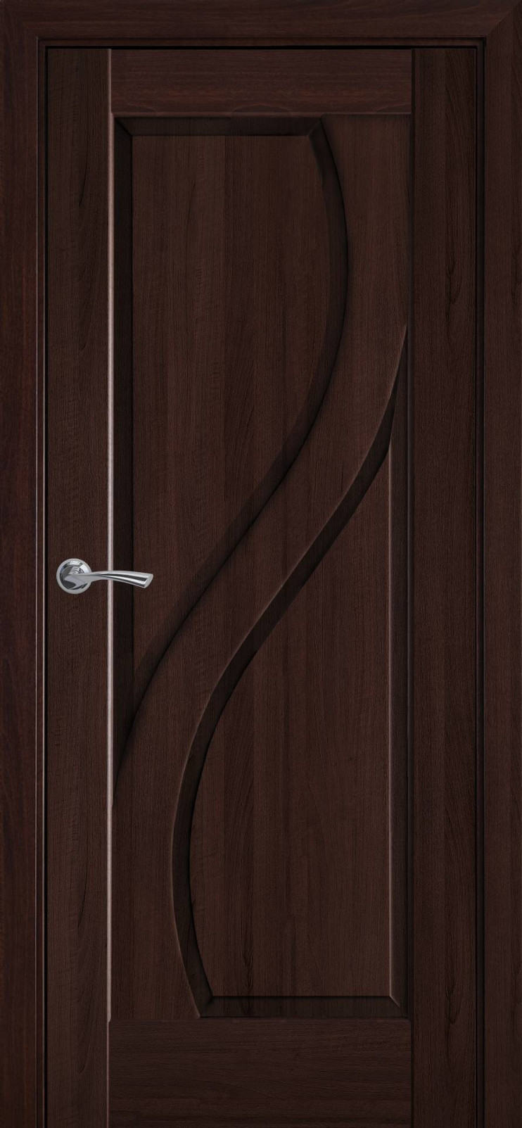 Двері: Прима (600 мм) каштан ПВХ Делюкс - Новаторбуд - фото 1