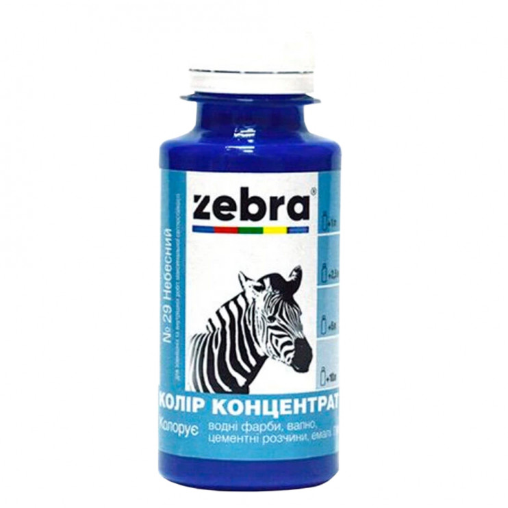 Колер-концентрат Zebra небесный №629 (100 мл) Киев в Киеве - Новаторстрой - фото 1