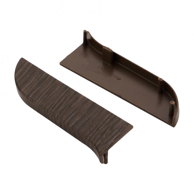Заглушка правая для плинтуса TIS венге классический ПЛГЗК-0051 - Новаторстрой - фото 2