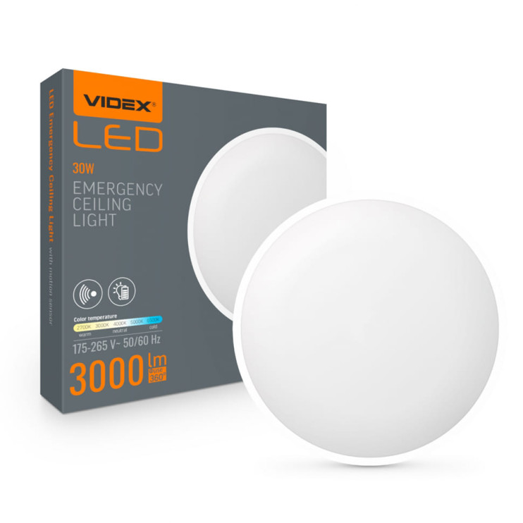 Светильник аварийный накладной с датчиком движения LED VIDEX (VL-CLR-EM300-2) Киев в Киеве - Новаторстрой - фото 1