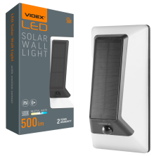 LED світильник VIDEX VL-BHSO-003-S автономний настінний (2000mAh, IP54, 500Lm, 5000K)