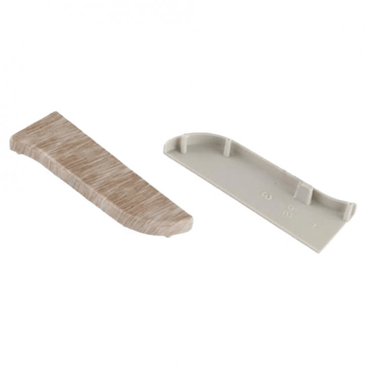 Заглушка права для плінтуса TIS дуб світлий ПЛГЗК-0024 Київ у Києві - Новаторбуд - фото 2
