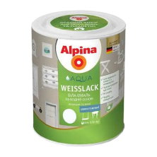 Эмаль акриловая универсальная Alpina Aqua Weisslack База 1 шелковисто-матовая (0,75 л)