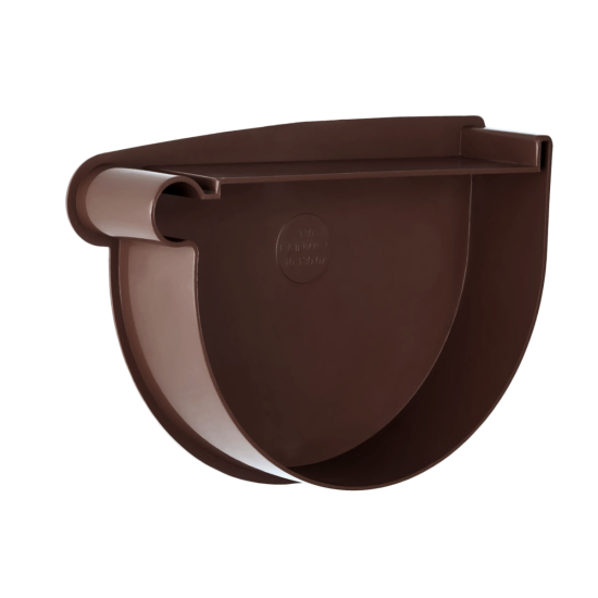 Заглушка воронки Rainway левая 90 коричневая - Новаторстрой - фото 1