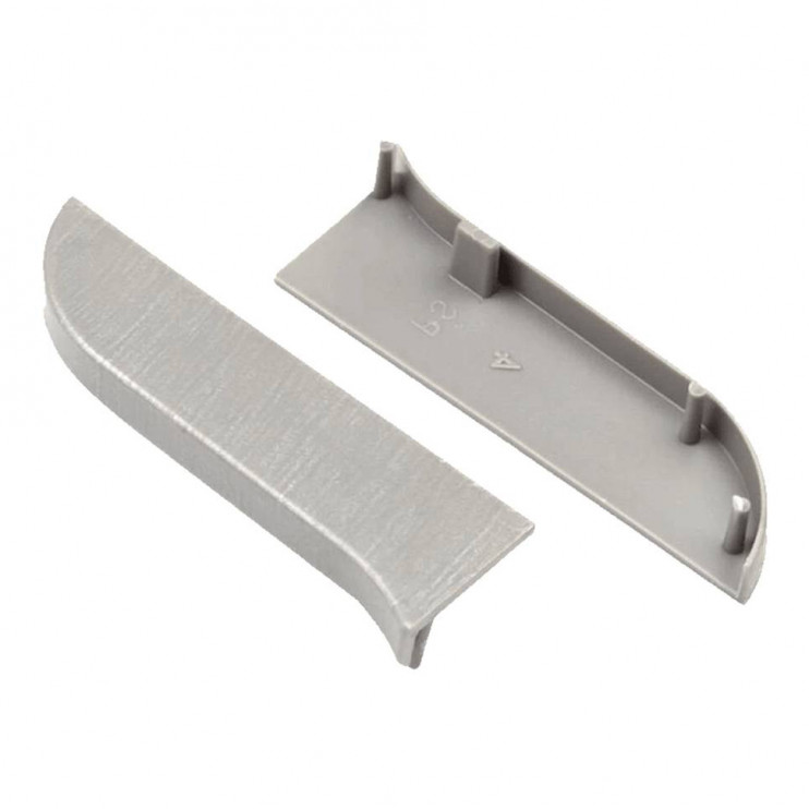 Заглушка права для плінтуса TIS срібло ПЛГЗК-0070 Київ у Києві - Новаторбуд - фото 2