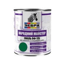 Емаль Народний Майстер алкідна ПФ-115 Зелена ялина №536 (2,8 кг)
