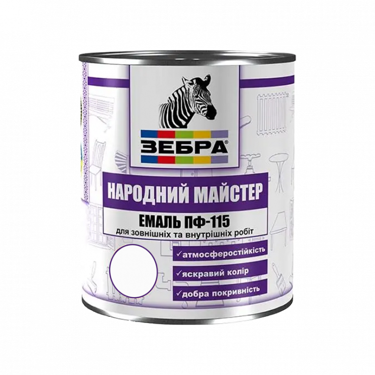 Емаль Народний Майстер алкідна ПФ-115 Смажена кава (2,8 кг) Київ у Києві - Новаторбуд - фото 1