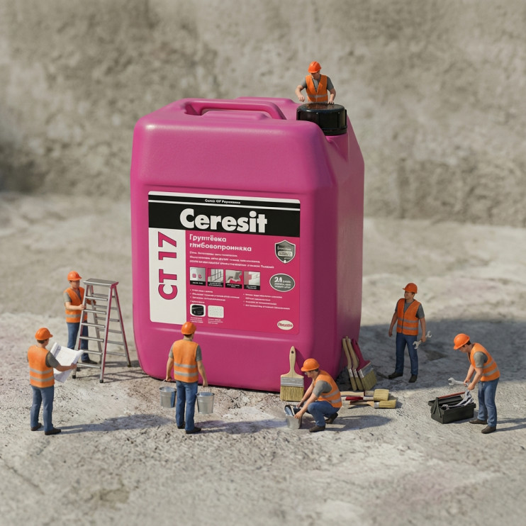 Грунтовка глубокопроникающая Ceresit CT 17 (10 л) - Новаторстрой - фото 3