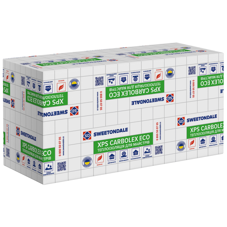 Пінополістирол XPS CARBOLEX ECO (30x1180x580 мм) Київ у Києві - Новаторбуд - фото 3